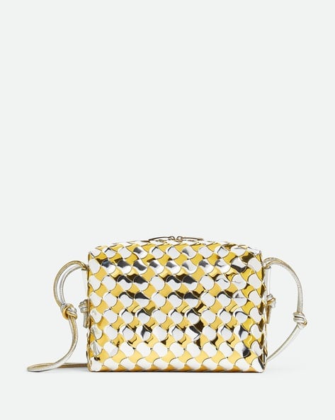 Buy BOTTEGA VENETA Loop Small Camera Bag Gold Color Women AJIO