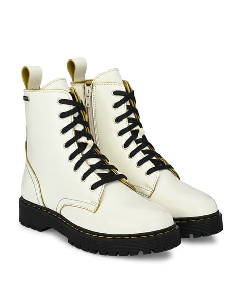 Ankle-Length Lace-Up Boots