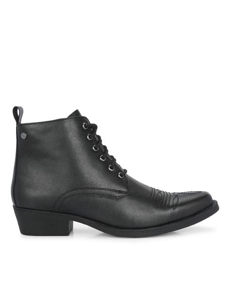 Delize Men Ankle-Length Lace-Up Boots