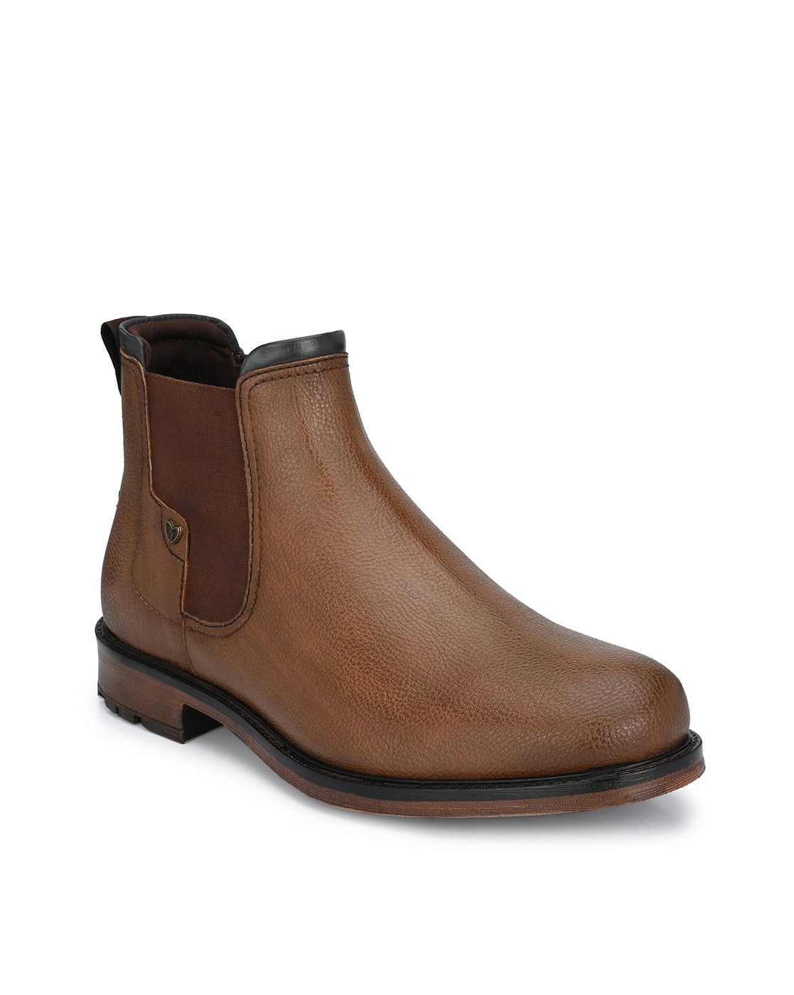 Textured Slip-On Chelsea Boots