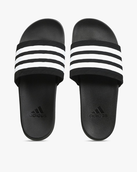 Buy Black White Flip Flop Slippers for Men by ADIDAS Online Ajio