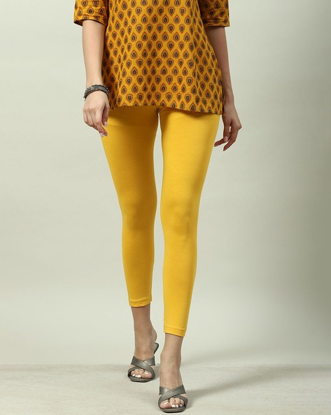 Buy Yellow Leggings for Women by Biba Online Ajio