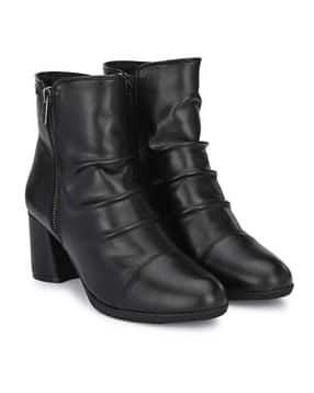 Leather Ankle-Length Boots-image-42