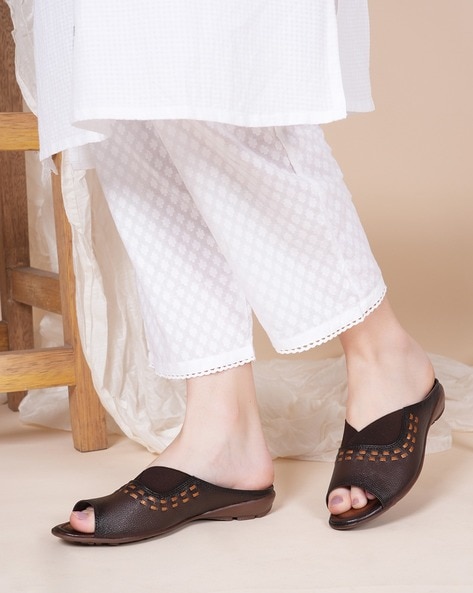 Steppings Women Peep-Toe Flat Sandals