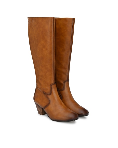 Delize Knee-Length Boots with Zip Closure