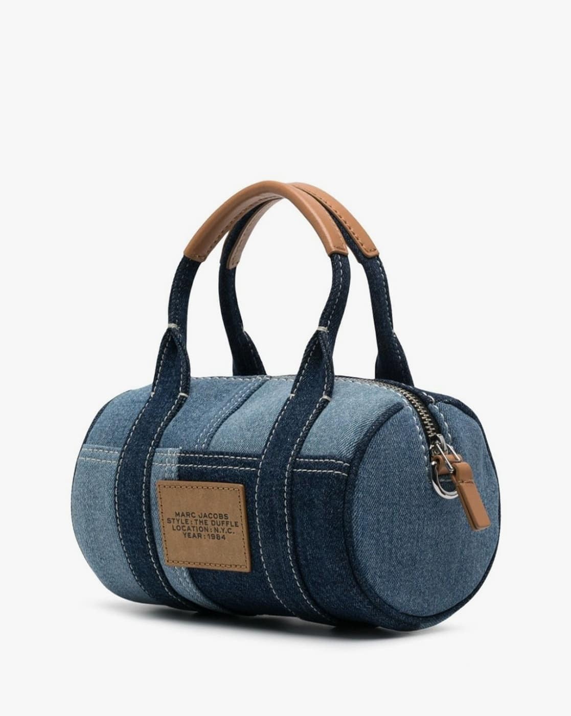 Buy MARC JACOBS The Denim Mini Duffle Bag | Denim Blue Color Women