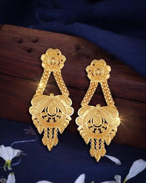 Buy Gold-Toned Earrings for Women by VIGHNAHARTA FASHION JEWELLERY