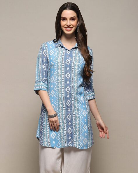 Buy Blue Kurtis Tunics for Women by Biba Online Ajio