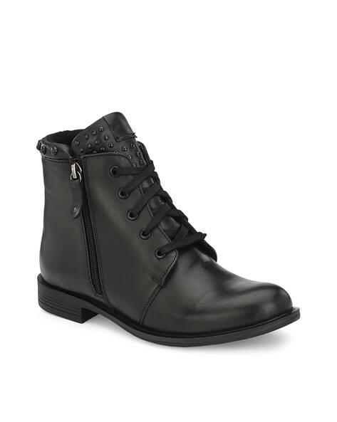 DELIZE Ankle-Length Boots with Zip Detail