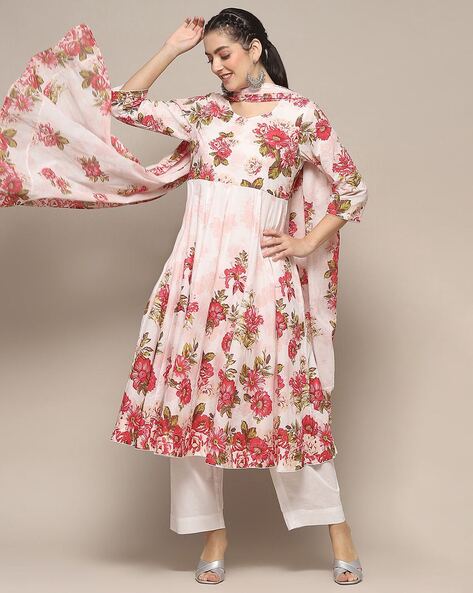 Buy White Kurta Suit Sets for Women by Biba Online Ajio