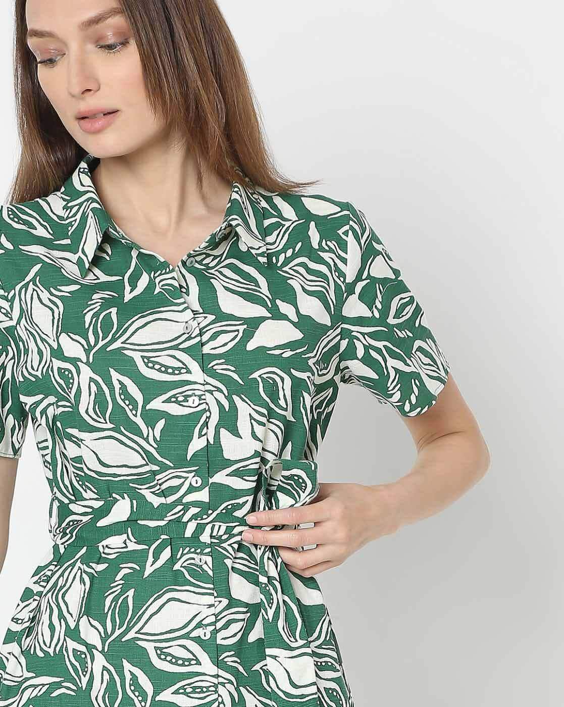 Buy Vero Moda Women Printed Fit & Flare Dress Online | Ajio.com
