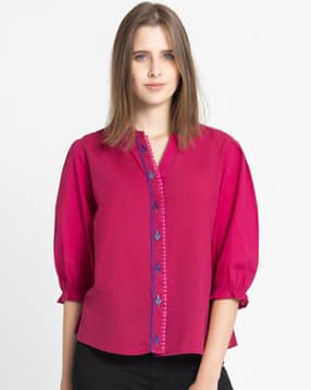 shaye Women Embroidered Relaxed Fit Top-picture-27