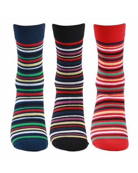 Bonjour Pack of 3 Striped Socks