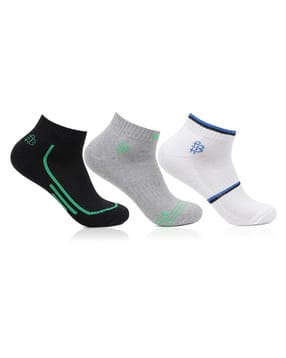 bonjour Pack of 3 Ankle-Length Socks-picture-34