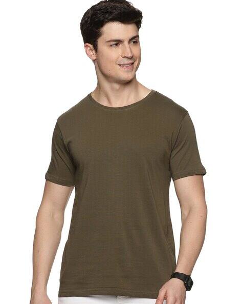 Buy Olive green Tshirts for Men by Rapx Online