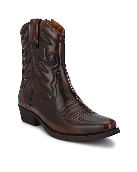 Buy Brown Boots for Men by DELIZE Online