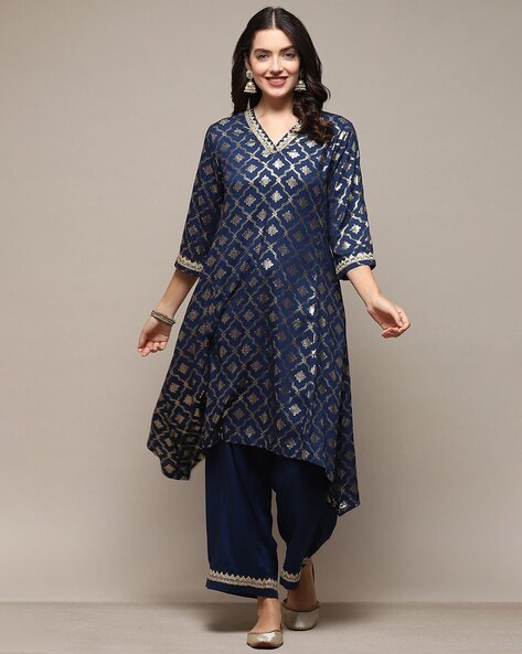 Biba Cream Printed Cotton Palazzo for women price in India on 13th September 2024 PriceHunt