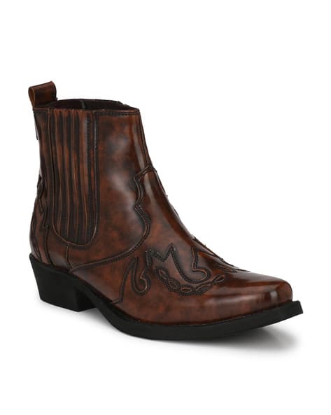 Buy Brown Boots for Men by DELIZE Online