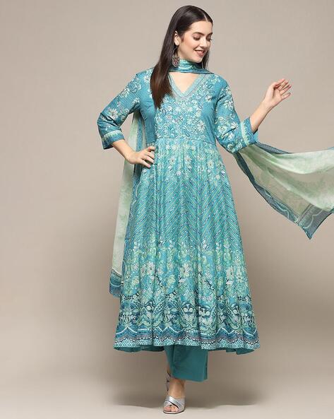 Buy Blue Kurta Suit Sets for Women by Biba Online Ajio