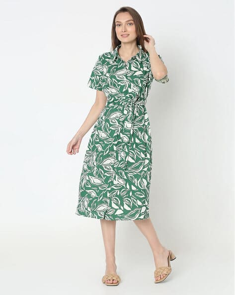 Buy Vero Moda Women Printed Fit & Flare Dress Online | Ajio.com