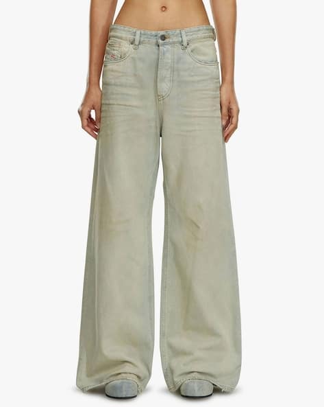 Buy DIESEL 1996 D-SIRE Straight Fit Cotton Jeans | Blue Color Men 