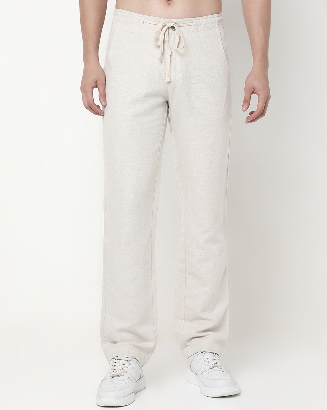 Buy GAS Men Straight Fit Flat-Front Chinos Online | Ajio.com