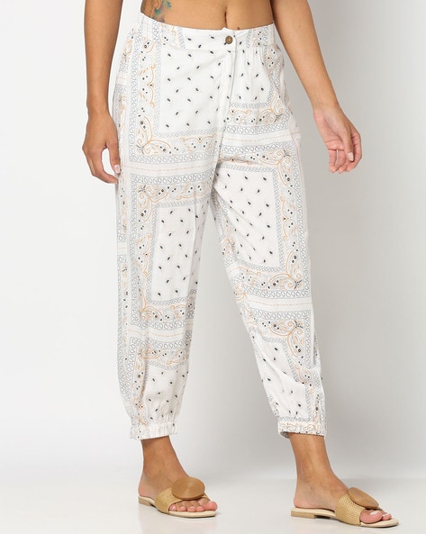 Women Paisley Print Relaxed Fit Pants