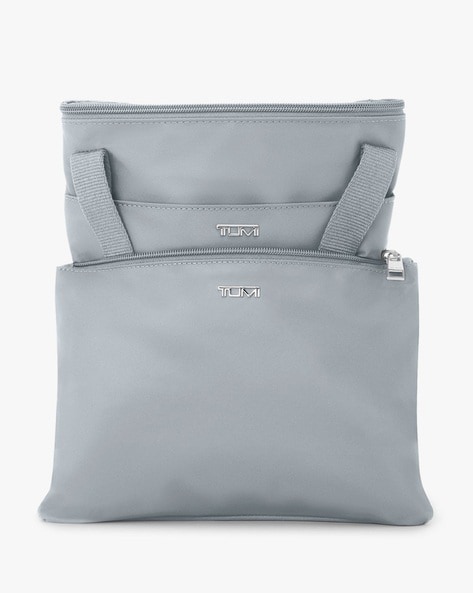 Tumi store grey Leather Tote Bag