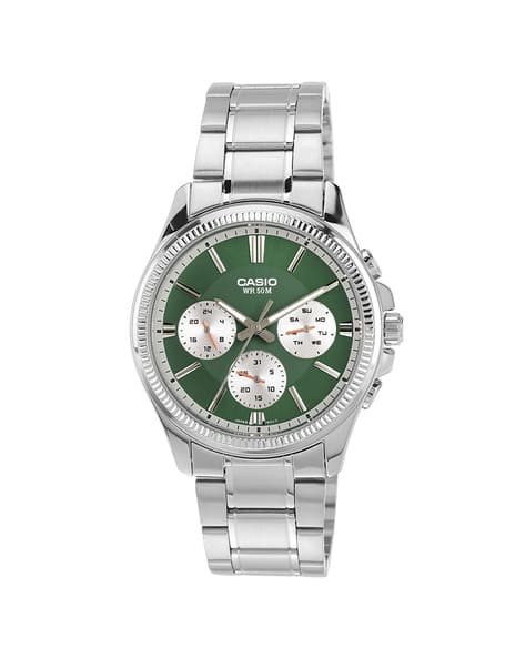 Men Water-Resistant Chronograph Watch-MTP-1375D-3AVDF