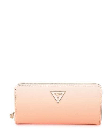 Ombre-Dyed Laurel Zip-Around Wallet