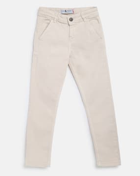 tales & stories Boys Slim Fit Flat-Front Trousers-picture-25