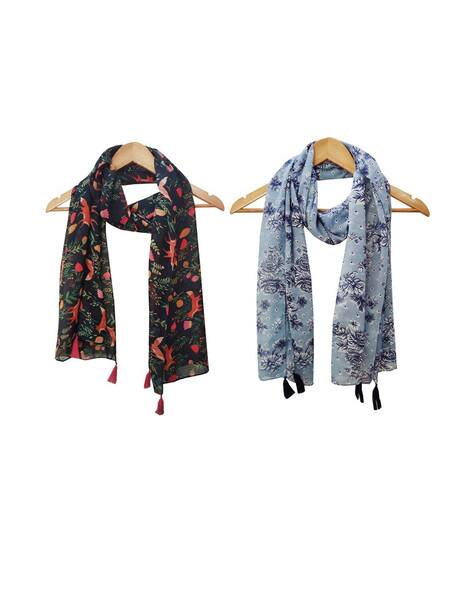 Cotton Scarf Amazon Ladies Scarves Buy Multicoloured Stoles