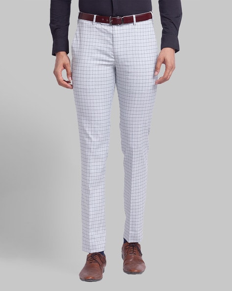 Park Avenue Checked Mid-Rise Trousers