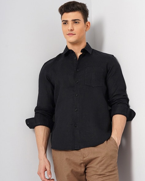 Celio Solid Regular Fit Shirt