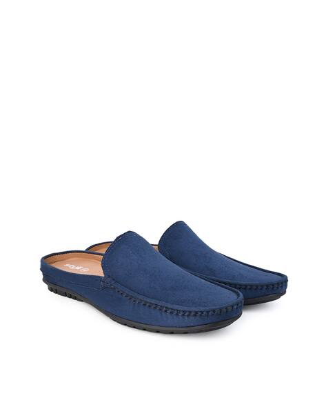 Buy Navy Blue Casual Shoes for Men by Styli Online - Main Image