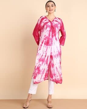maaesa Women Tie & Dye Straight Kurta-picture-37