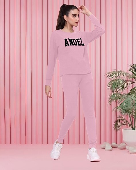 Buy Pink Tracksuits for Women by Alisba Online Ajio