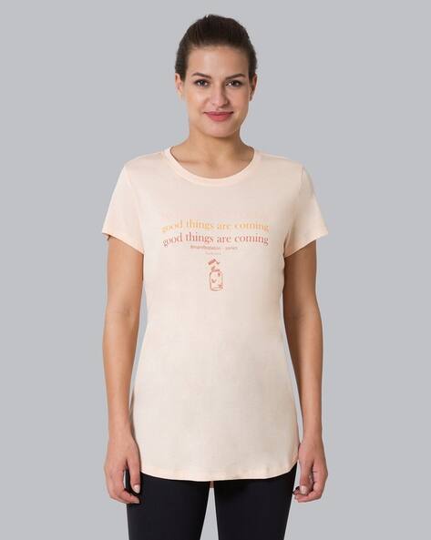Buy Beige Tops Tshirts for Women by VAN HEUSEN Online