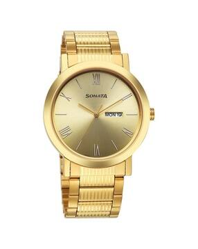 sonata Men Utsav Round Analogue Watch - 77108YM11-picture-35