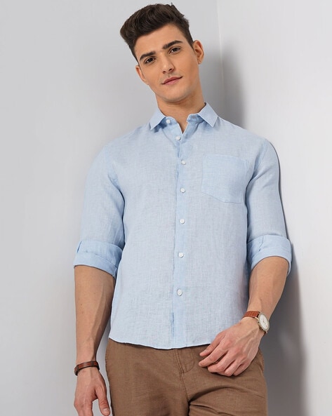 Celio Solid Regular Fit Shirt