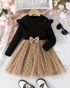 thoillling Girls Geometric Print Fit & Flare Dress-picture-32