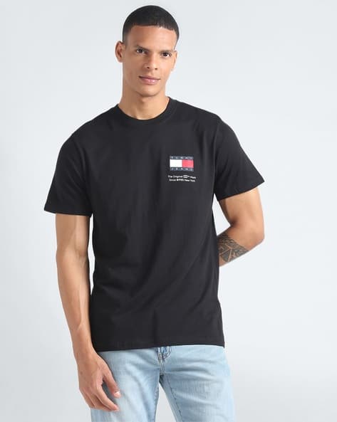 Mens Tshirts T Shirt Essential Tommy Hilfiger Essential Flag Slim