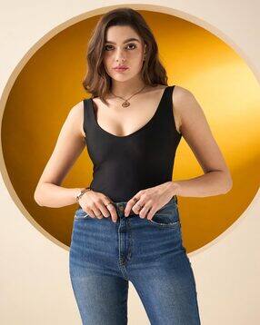 color capital Women Scoop-Neck Bodysuit-picture-25