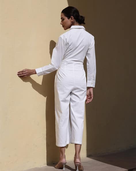 Buy White Jumpsuits &Playsuits for Women by CUSTARD Online