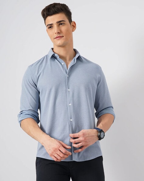 Celio Solid Regular Fit Shirt