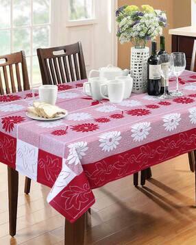 dakshya industries Floral Print 6-Seater Rectangle Table Cover-picture-52