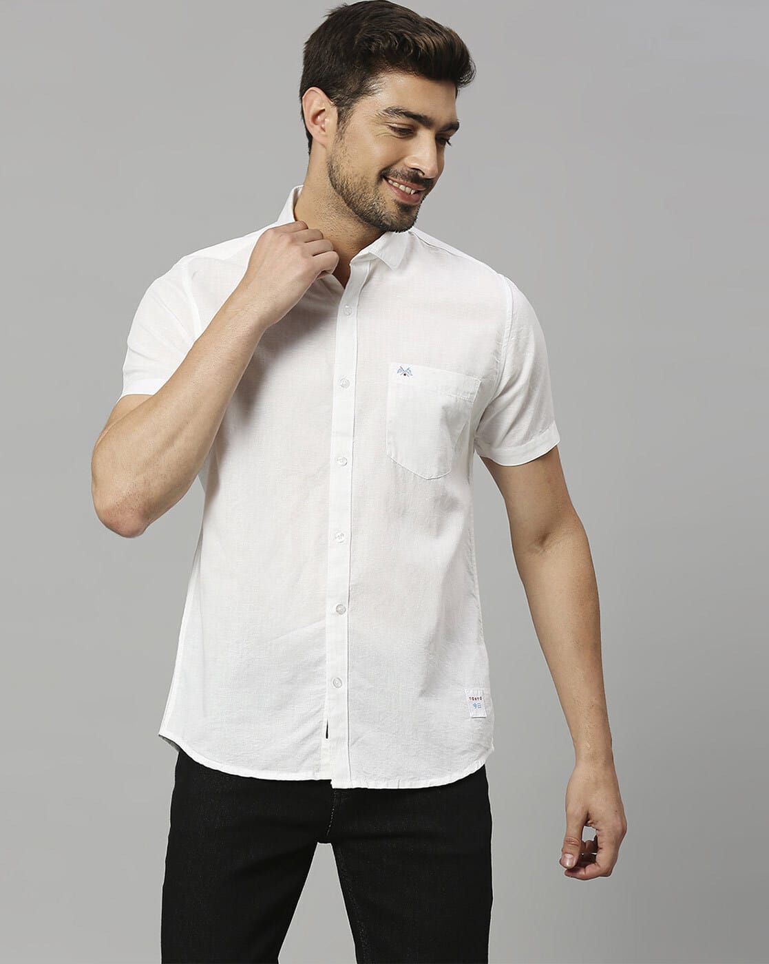 Slim Fit Shirt with Patch Pocket