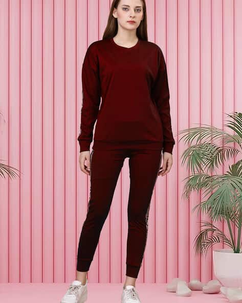 Round-Neck Tracksuit with Insert Pockets