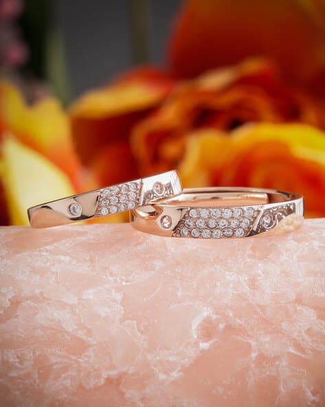 Rose Gold Ring Couple Engagement Rings Platinum Designer Platinum