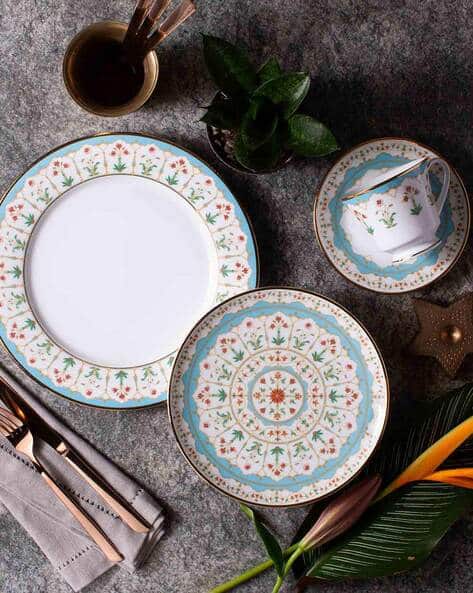 Kitchen Wooden Dinnerware Set Brown Plain Wooden Plates Bowl Sets